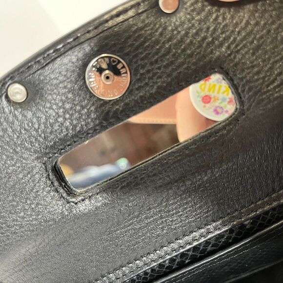 Brighton Women's Crossbody Wristlet Secret Of Life Black Leather Snake Python GC - Picture 8 of 12